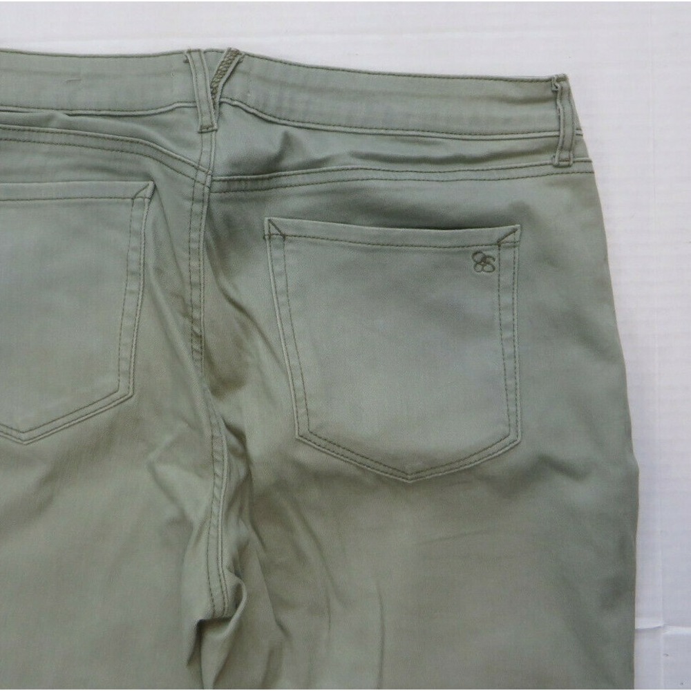 Jessica Simpson Rolled Crop Skinny Jeans Gray Green Tint Size 12/31